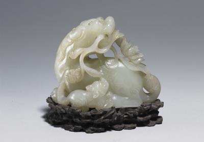 图片[2]-Jade mother-and-child beasts, Qing dynasty (1644-1911)-China Archive